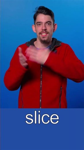 ASL sign for Slice #learnsignlanguage #asl #signlanguage