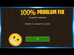 how to fix Invalid ip address & unable to connect to world !! ( 1.20 )