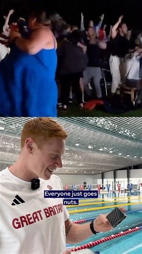 Tom Dean reacting to his 200 freestyle OLYMPIC GOLD in Tokyo, and what *that* video meant to him 🥹 | Team GB