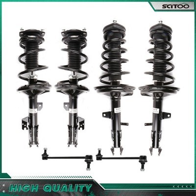 For 2004-2007 Toyota Highlander Front Rear Struts w/ Coil Springs Sway Bars AWD | eBay