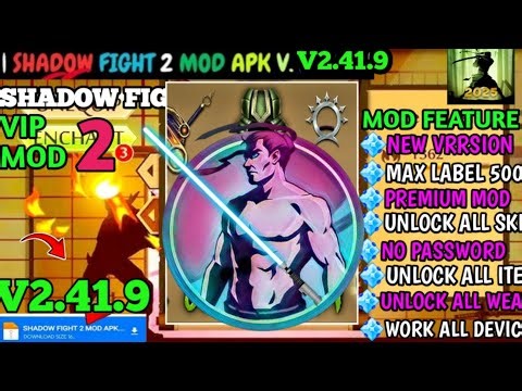 Shadow fight 2 mod apk v2.41.9 | latest version, Game Client optimized, unlimited money and unlock