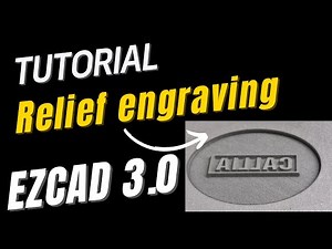 Tutorial of Relief engraving with EZCAD 3.0 Fiber laser | Deep engraving laser machine