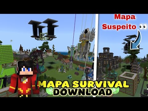 Download Survival Map for Minecraft Bedrock!! Very Suspicious Map