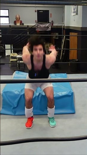 Learning how to do a Standing Moonsault #prowrestling #wrestling #wwe