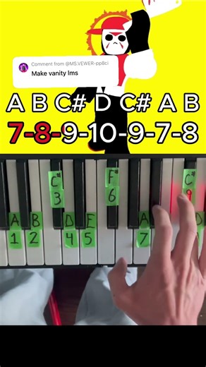 Vanity LMS Jason Forsaken Piano Tutorial #shorts #pianotutorial #forsaken #jason #roblox #horror