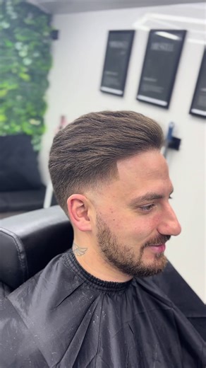 Taper fade -slick back 🤪 #fyp #barber #hair #barberpost