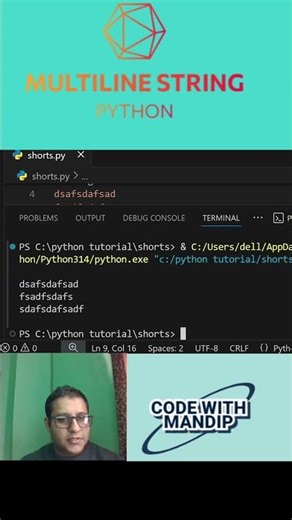 How to write Multiline string in python? #python #coding #itnepal
