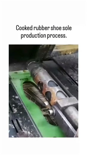 picpac19 on Instagram: "The post features a 14-second video illustrating the vulcanization of rubber shoe soles, where workers manually arrange stringy, uncured rubber into heated molds to create tread patterns through pressure and steaming. on January 4, 2026, it exploded to 1.4 million views in days, drawing replies in Indonesian and English that mix fascination with disgust over the rubber's worm-like appearance during "cooking." This process, a staple in global footwear production since vulc