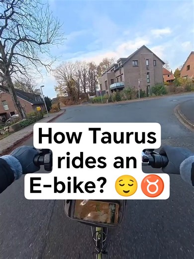 How Taurus rides an E-bike? 😌♉ #shorts