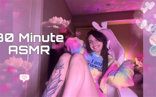 【beebee_助眠】女主播｜30分钟不可预测的快速且积极的ASMR(深夜随和)( 1920 X 1080 )