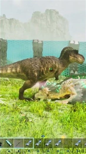 Rock Drake Vs Evo Rex | Ark survival ascended | Ark mods | Ark battles | Gameplay