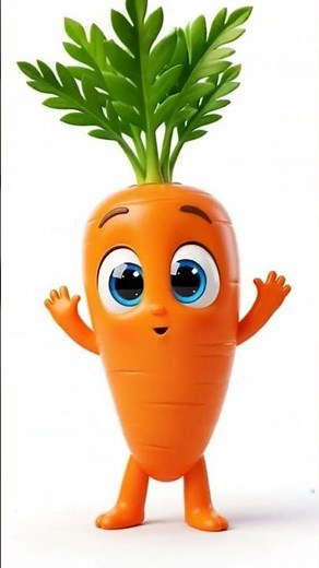 “Funny Carrot Cartoon Short 🥕 | Cute 3D Animation for Kids” #carrot #funny #fruit #cartoon #shorts