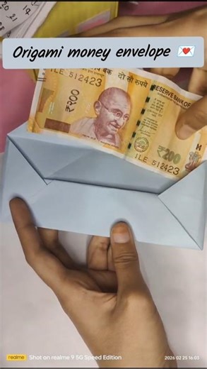 origami money envelope 💌 #diy #how #craft #papercraft #shortsviral #naziyaartandcraft