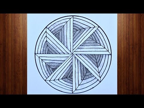 How to Draw a Geometric Mandala Circle | Easy Step by Step