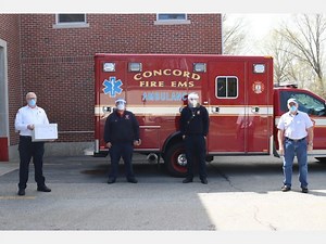 Coronavirus: Concord FD Gifted 3-D Printed Face Shields