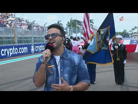National Anthem of the USA performed by Luis Fonsi | F1 2022 Miami GP