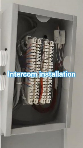 intercom installation 20 pair crown punching