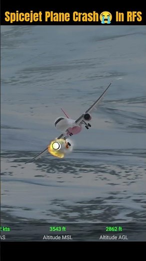 Spicejet Plane Crash 🥺🙏 #iafplane #indiancaptain #mayday #crash #gaming #animation #aviation #shorts