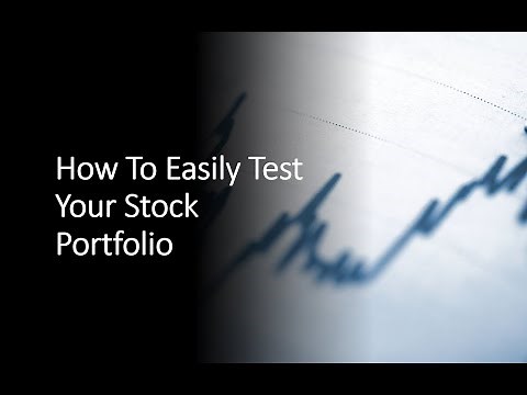 How Easily And Simply to Backtest a Stock Portfolio