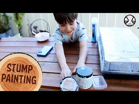 Painting A Tree Stump