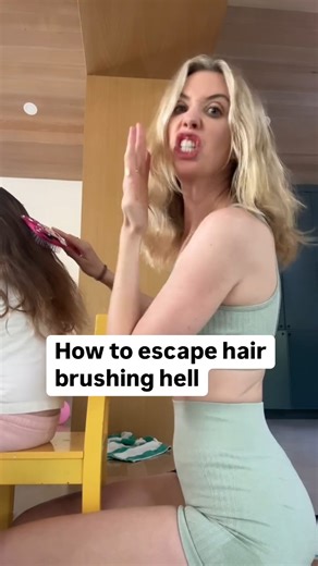2.6M views · 15K reactions | How to get out of hair brushing hell? | Laura Clery | Facebook