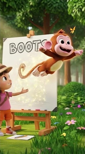 Dora Draws Boots the Monkey 🐒🎨 | Fun Drawing in Forest#boots #dora #shorts #monkey #bujji #forest