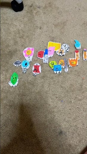 BFDI Into (remade with paper cutouts) #bfb #bfdi #tpot #bfdia