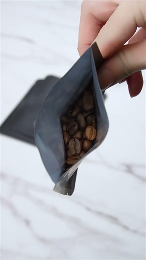 Simple is smarter☕3-side seal flat pouch#flatpouch #packaging #smallbusiness #coffeepouch #coffee