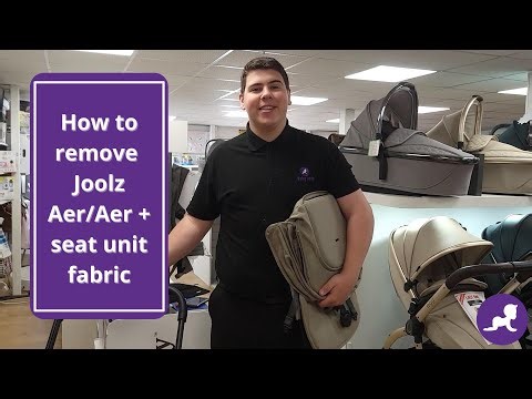 How to remove Joolz Aer/Aer+ seat unit fabric