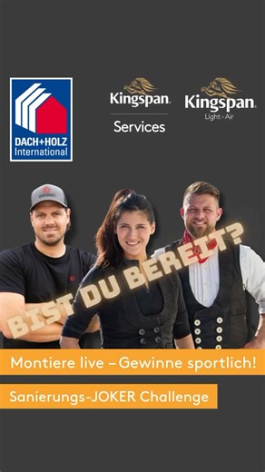 Kingspan Light + Air Deutschland on Instagram: "🏗️🔥 DACH+HOLZ 2026 – BIST DU BEREIT? @dachundholz Die Sanierungs-JOKER warten auf dich! 🃏 Vom 24.–27. Februar 2026 zeigen Kingspan Light + Air und Kingspan Services in Halle 6, Stand 410, unter anderem wie Sanierung heute geht. 🎯 Dein Highlight: Gewinne spannende Preise bei der Sanierungs-JOKER Challenge 💪 ➡️ Montiere live unser neues Aufstocksystem FlexFix ➡️ Nur 3 Arbeitsschritte ➡️ Deine Zeit zählt! ⏱️ ⚽ Gewinne sportlich! Sichere dir mit d