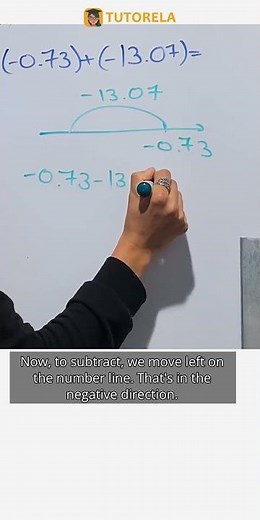 Adding Negatives: Sum of -0.73 and -13.07 #Math #SignedNumbers(positiveAndNegative)