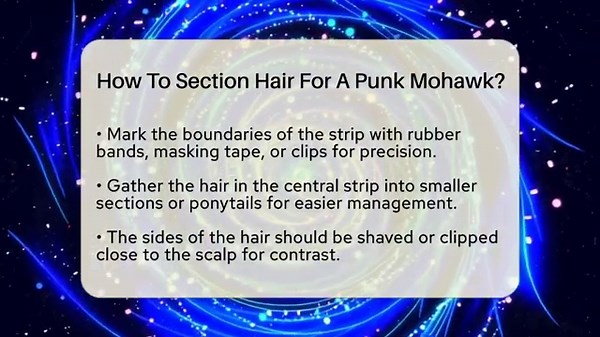 How To Section Hair For A Punk Mohawk? - Pure Punk Pulse