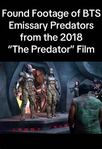Found Footage of BTS Emissary Predators from The Predator (2018)