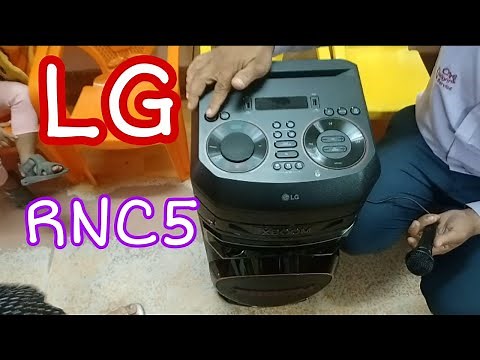 LG RNC5 Xboom party speaker unboxing & explain