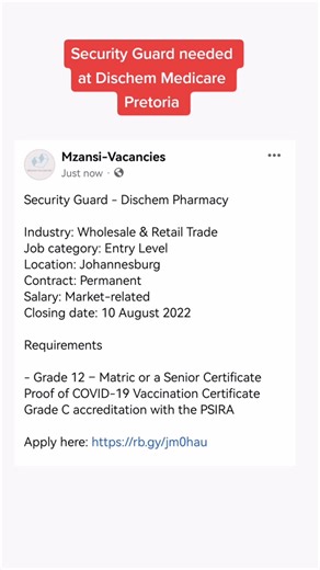 Security Guard jobs #jobsearch #MansiVacancies #matricjobs #mzansi