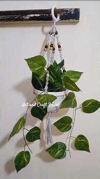 Macrame plant hanger | macrame pot holder | plant hanger | wall decor | modern macrame #shorts