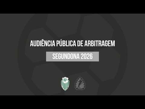 ESCALA DE ARBITRAGEM - CAMPEONATO PARANAENSE 2ª DIVISÃO 2026
