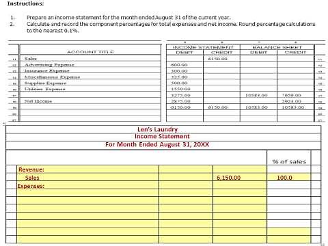 Accounting Chapter 7 1 Preparing an Income Statement