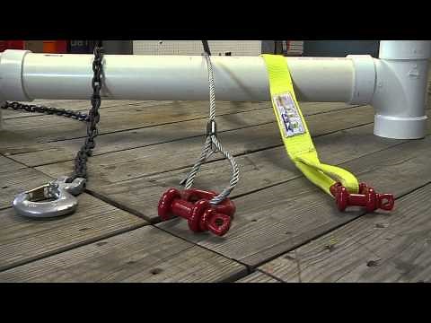 The three basic sling hitches