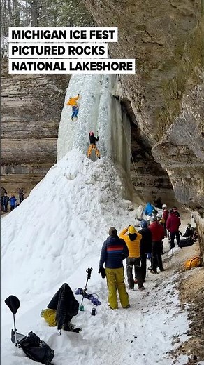 Michigan Ice Fest 2025 at Pictured Rocks