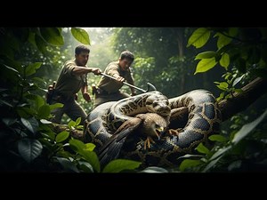 Unbelievable Rescue: Brave Heroes Save Mother Eagle from Dangerous Giant Python’s Attack!
