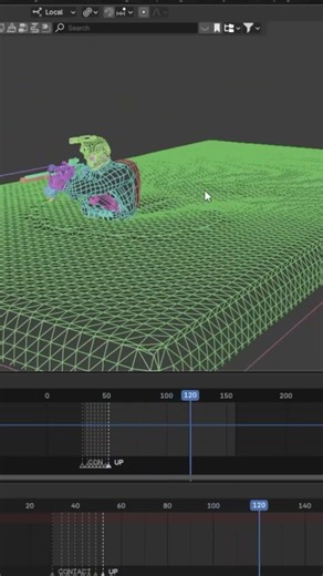 Water simulation in #blender #blender3d #blenderanimation