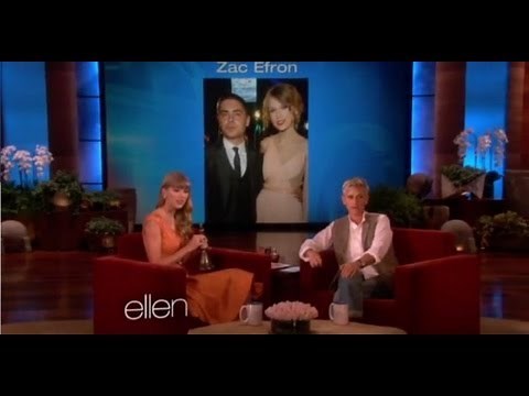 Taylor Swift Interview on Ellen - Not Dating Zac Efron!