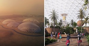bjarke ingels proposes massive mars space simulation city in the UAE desert