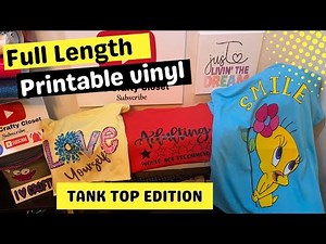 Full Length Printable HTV, No wide format printer needed, Learn how to mix & match vinyls!