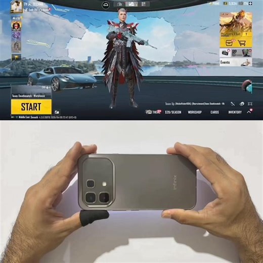 INFINIX NOTE 60 PRO Test PUBGMOBILE HANDCAM 90 FPS😨