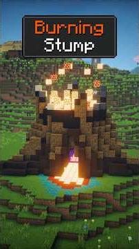 Burning Stump Portal | Minecraft Ideas