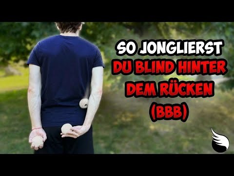 So jonglierst du 3 Bälle blind hinterm Rücken