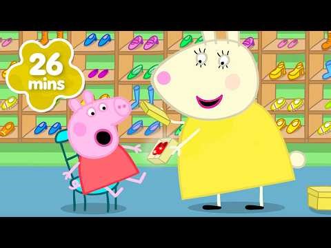 Peppa Pig Portuguese Brazil 🐽 Peppa's RED Shoes! 🤩 Full Episodes | 26 Minutes