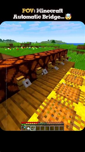 How to Make an Automatic Bridge in Minecraft #shorts #viral #trending #bridge #Minecraft